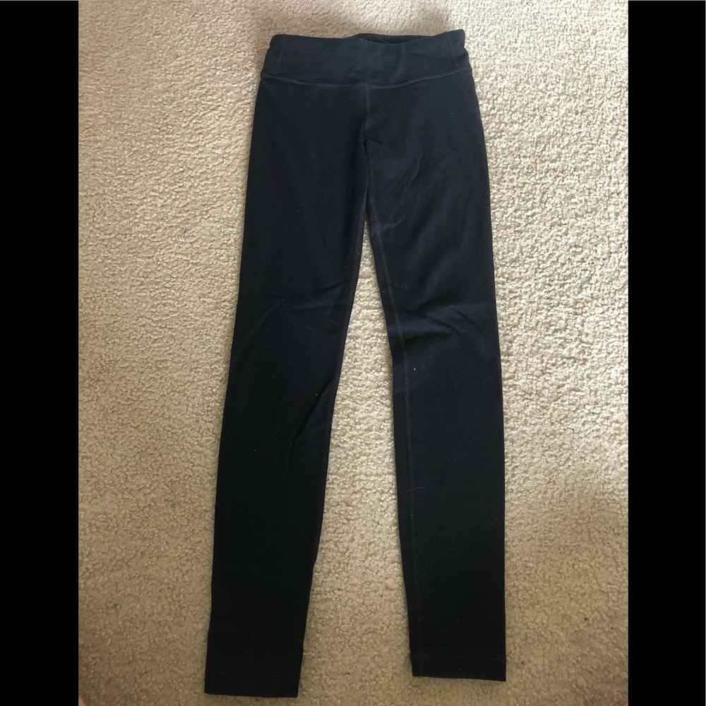 athleta girls size medium black leggings